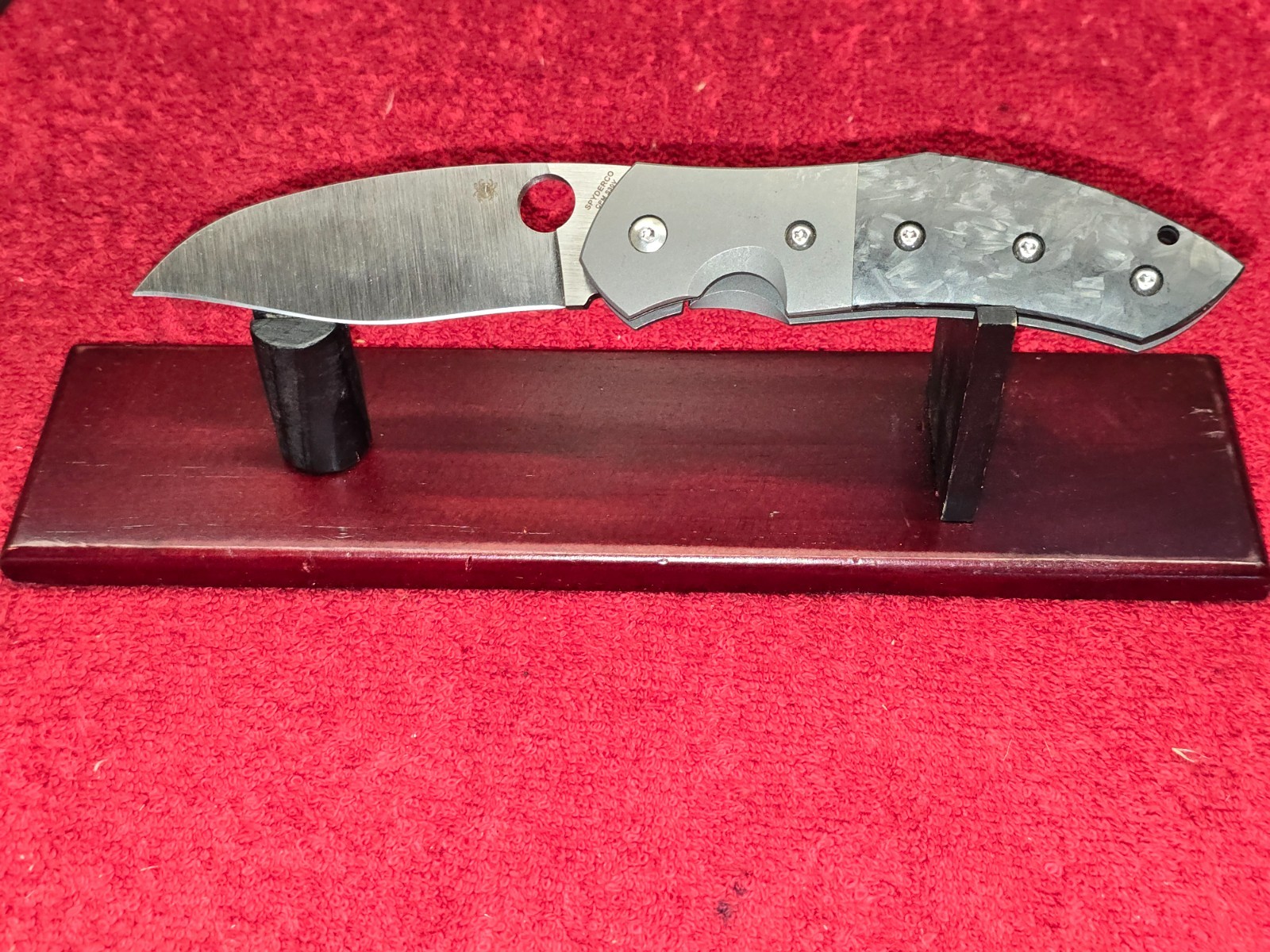 Spyderco Custom Titanium Handle Folding Knives Taichung Taiwan