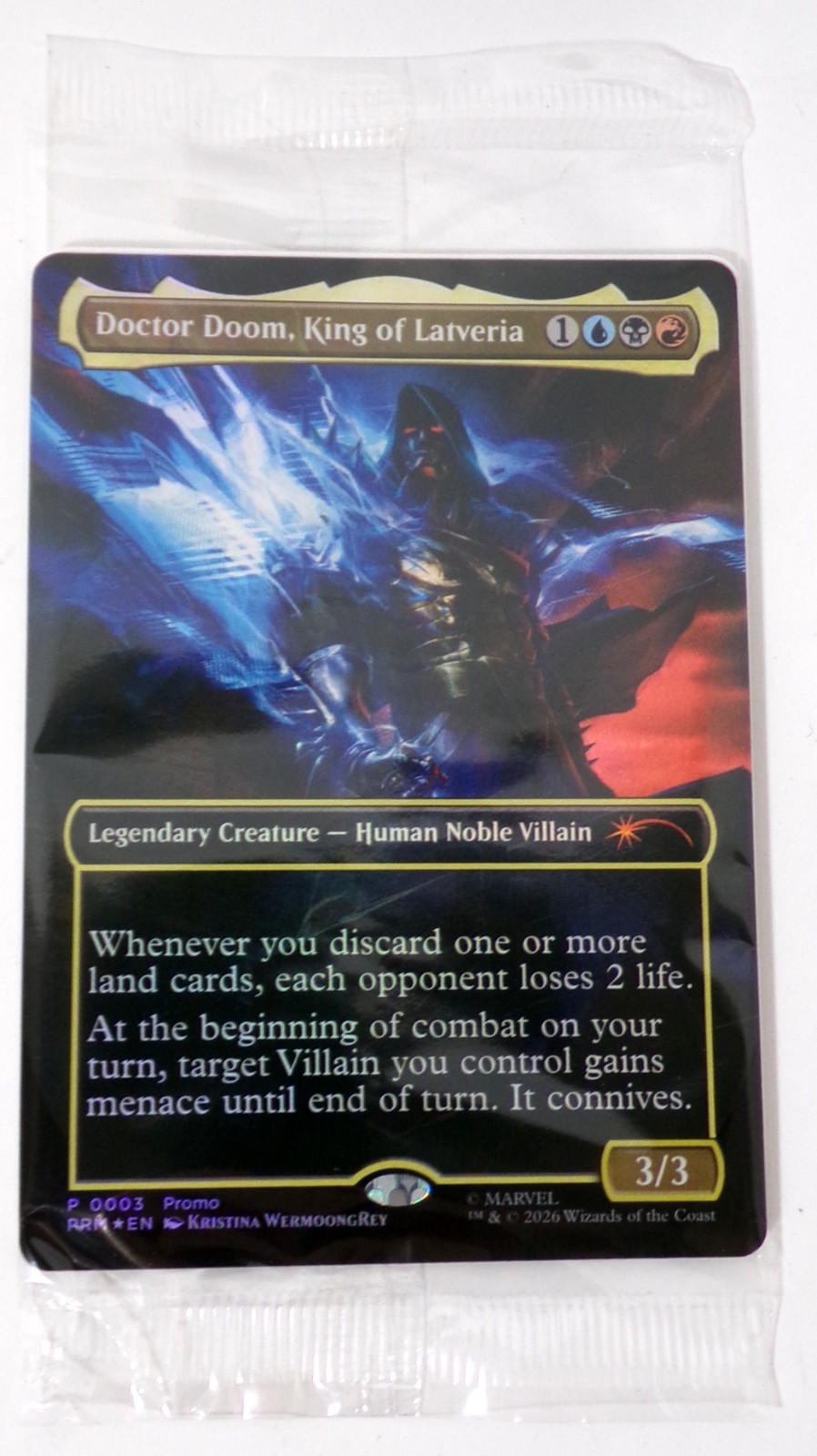 Magic the Gathering Marvel Super Heroes Doctor Doom King of Latveria Promo Card