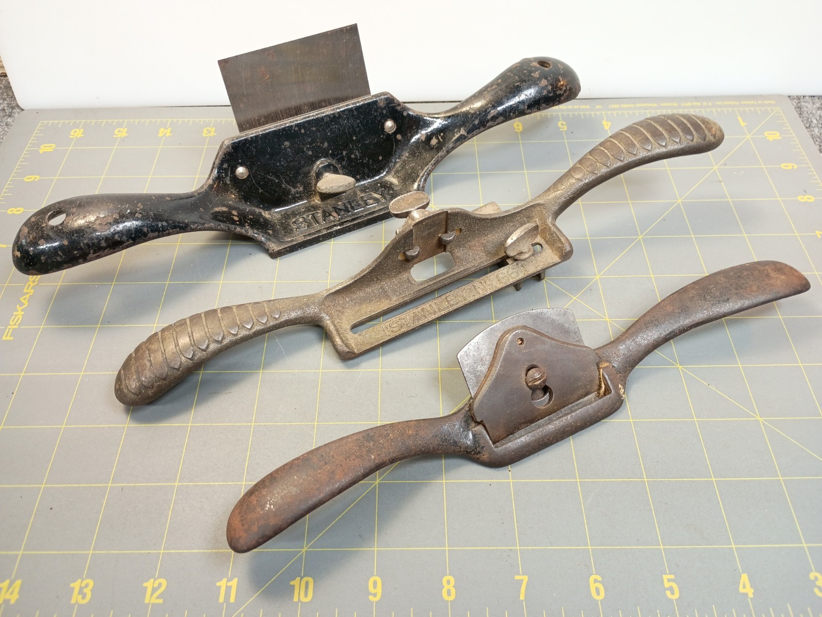 LOT 3 Spokeshave Stanley No 151 Flat Sole No 80 No Knife Unusual Unmarked Old KU