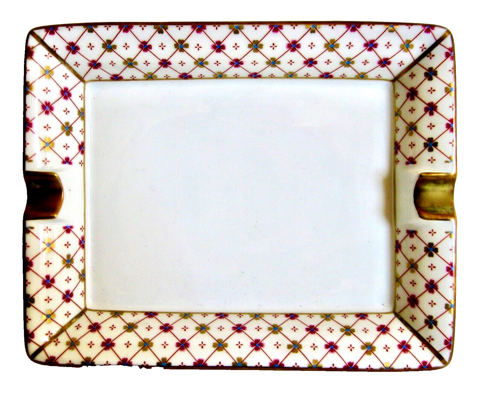 Richard Ginori Hermes-Style Italian Art Deco Gilt Cigar Ashtray - Mint Condition