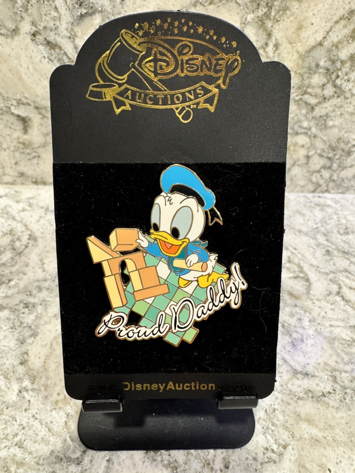 DISNEY AUCTIONS (P.I.N.S.) BABY DONALD DUCK PROUD DADDY PIN LE 1000