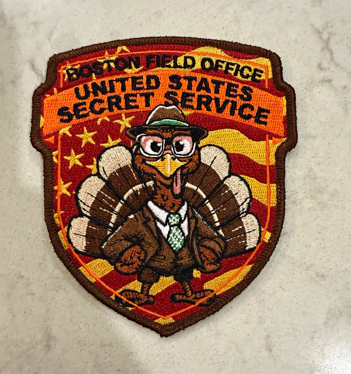 United States Secret Service Boston Field Office Patch Thanksgiving