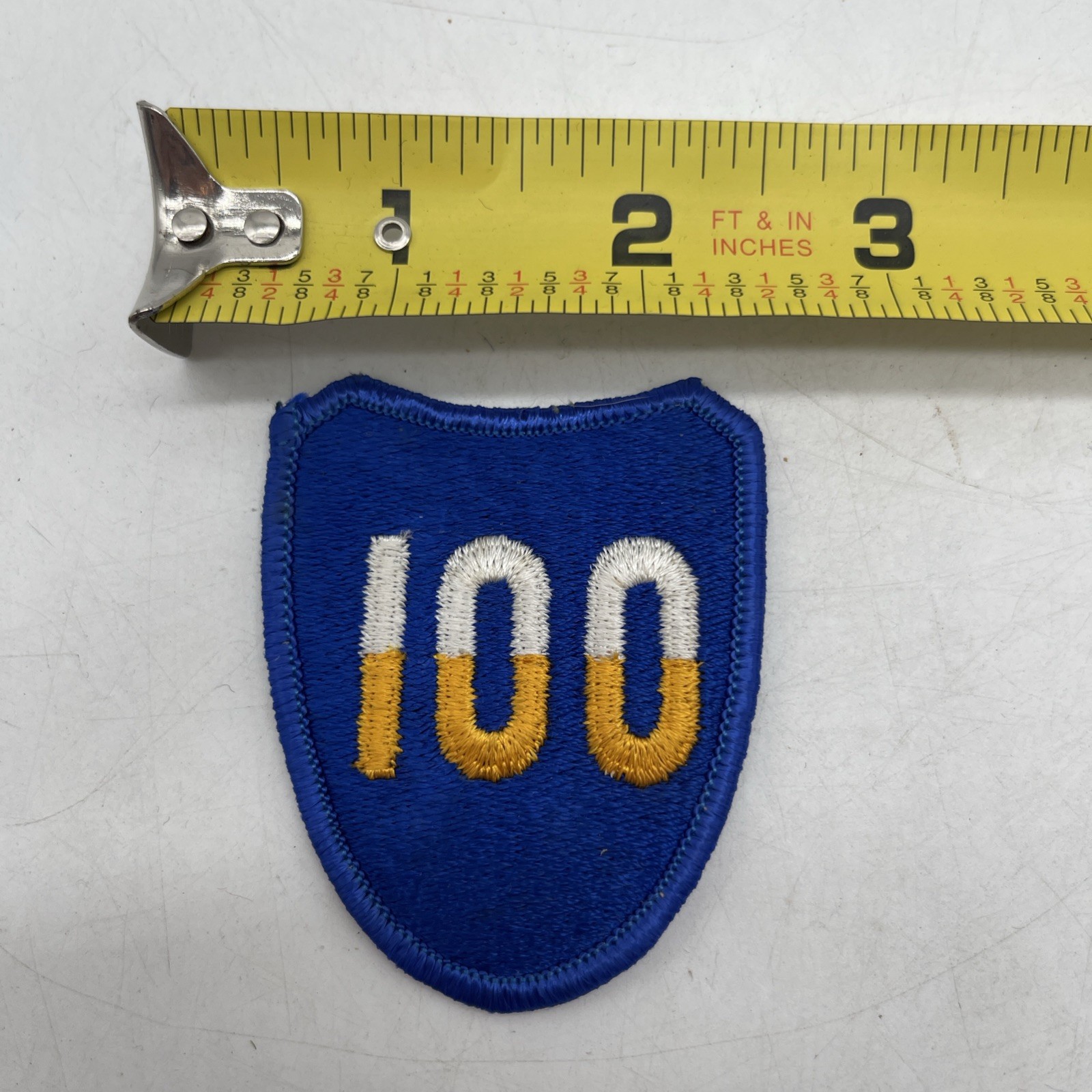 U.S. Military Army 100th Infantry Division Patch Insignia Full Color Merrowed
