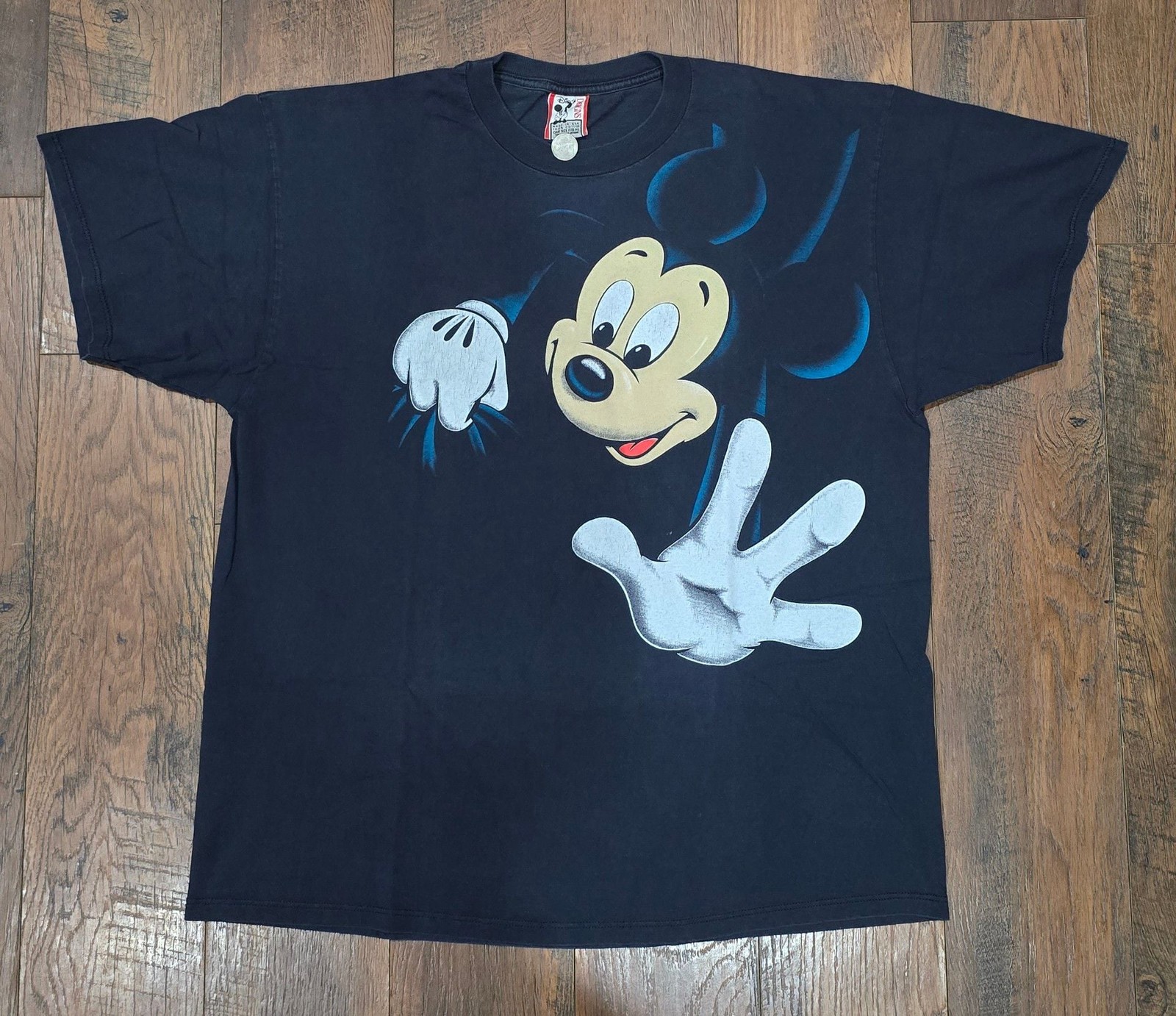 RARE VTG 90s Mickey Mouse Tee Disney Parks Grail USA Made OSFA