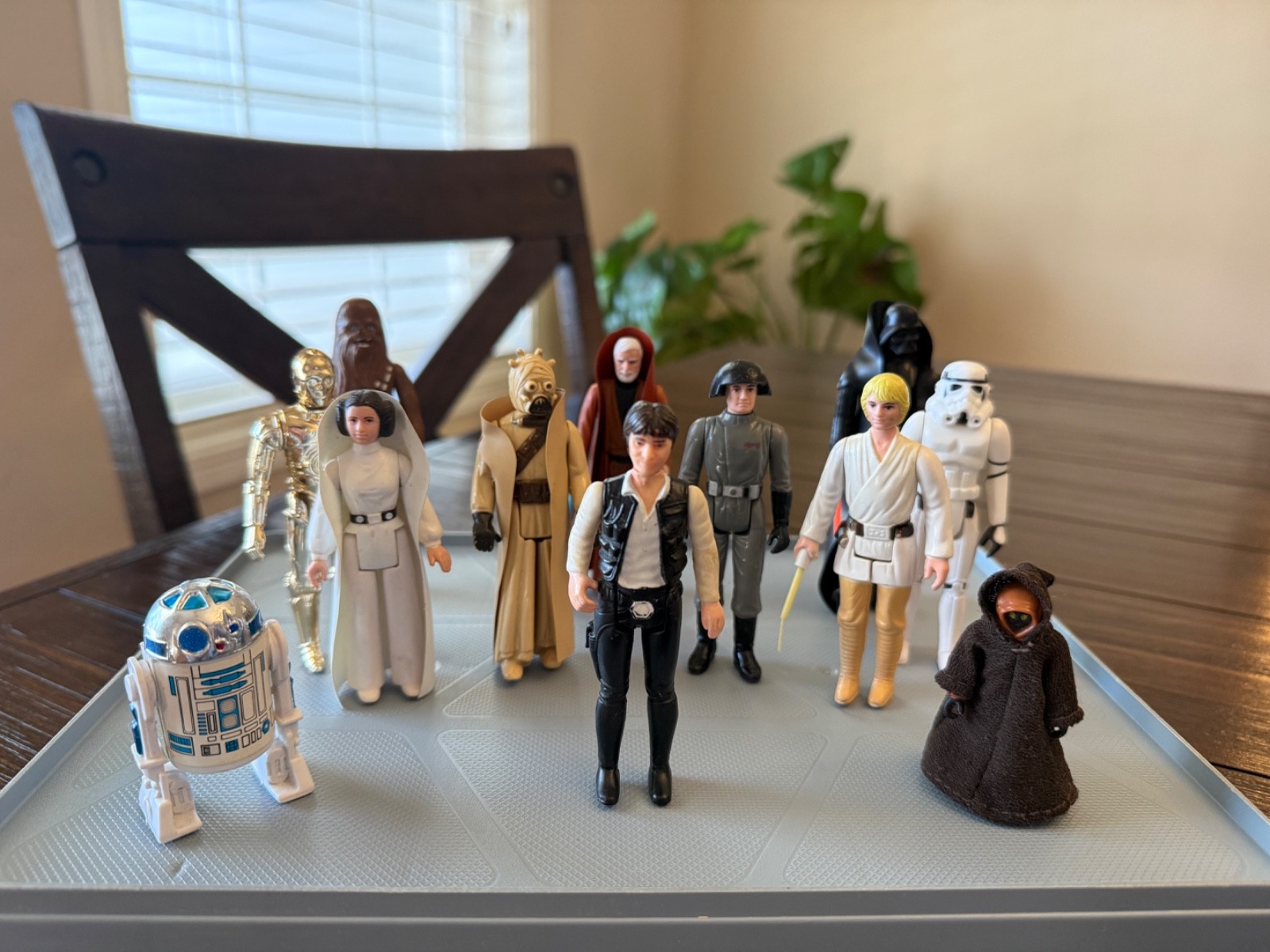 Vintage Star Wars Original First 12 1977 GMFGI 3 Sabers + Stand