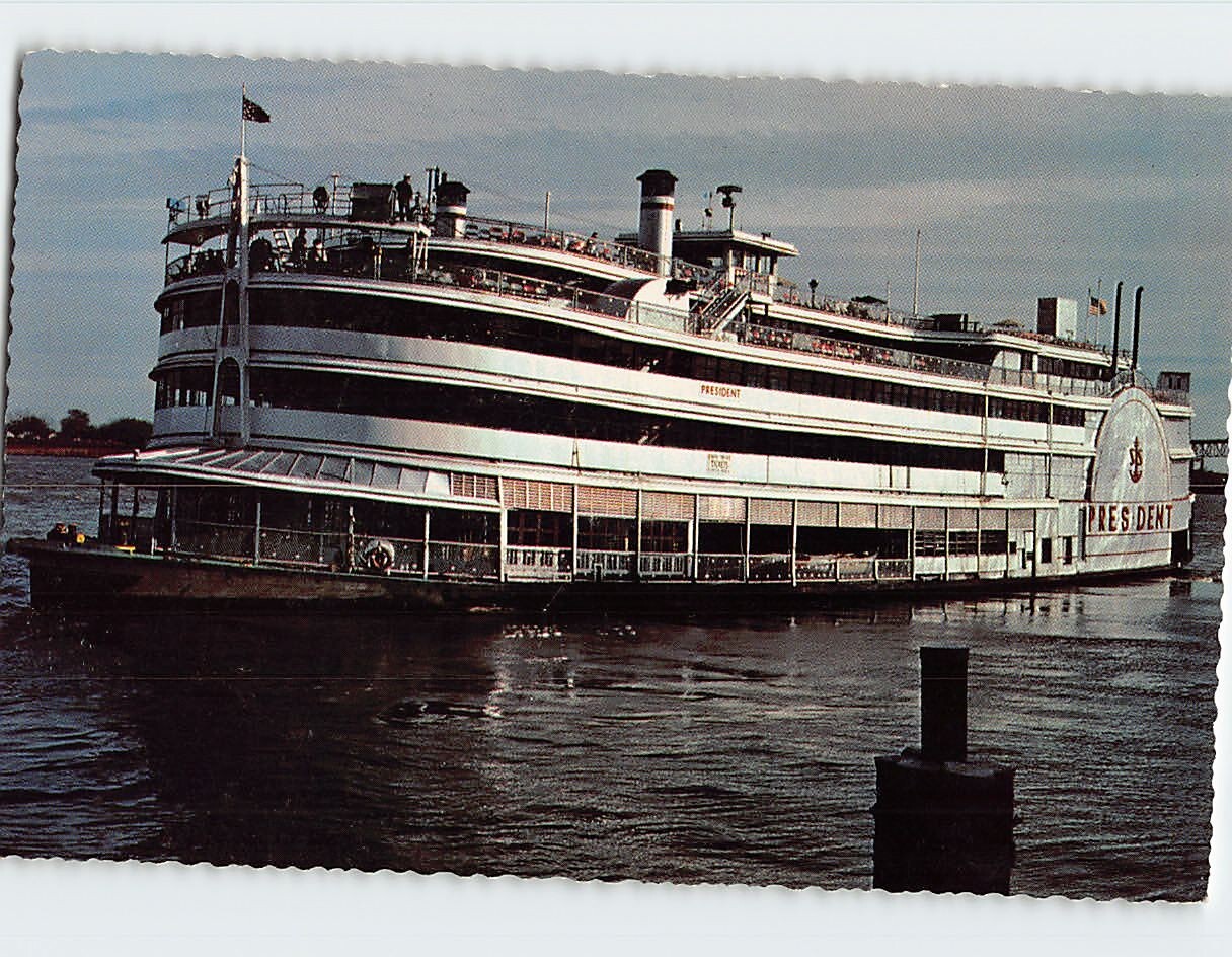 Postcard SS President Steamer