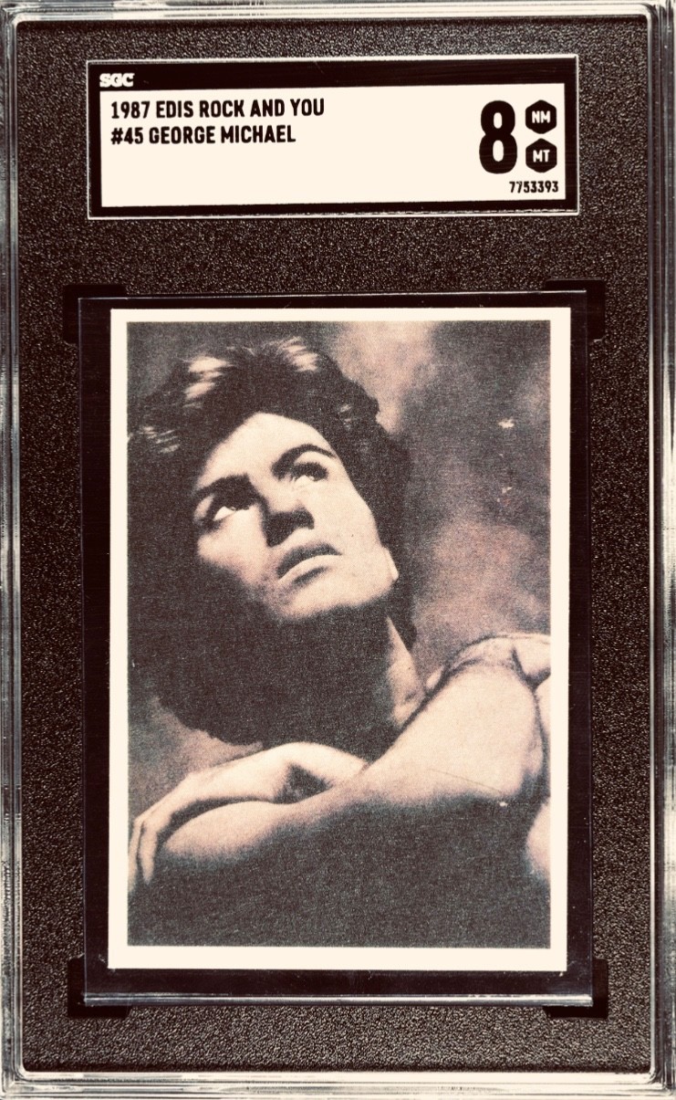 1987 Edis Rock & You #45 GEORGE MICHAEL SGC 8 Pop 1 highest Wham