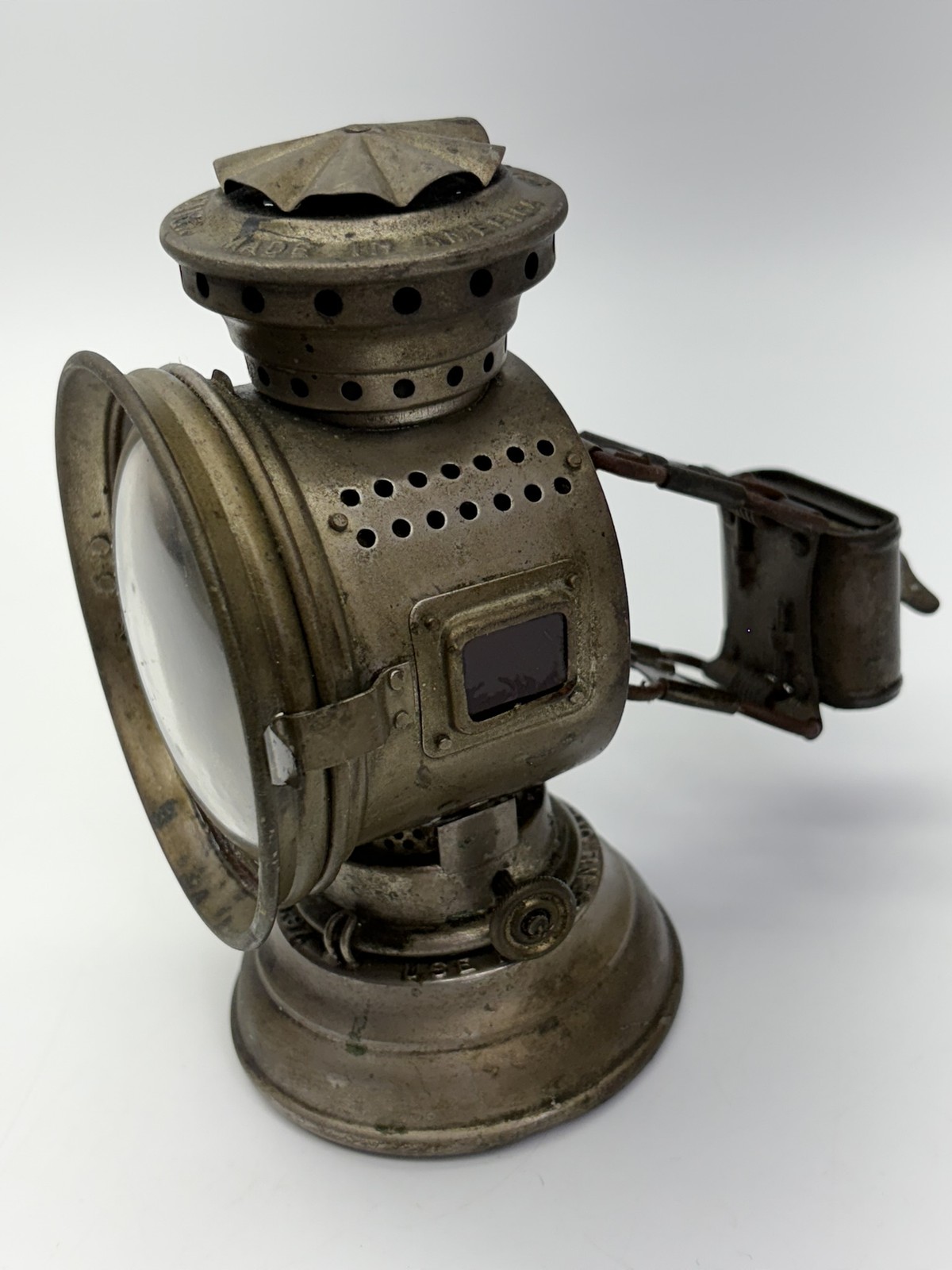 Antique Dietz Bicycle Bike Lamp Carbide Kerosene Bike Light Pat 1897 USA