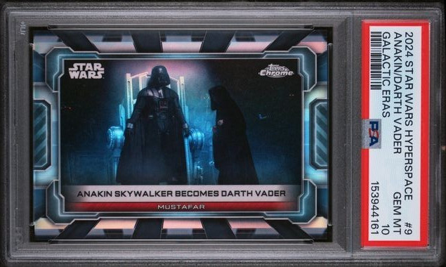 2024 TOPPS STAR WARS HYPERSPACE GALACTIC ERAS #9 ANAKIN/DARTH VADER PSA 10 Pop 1
