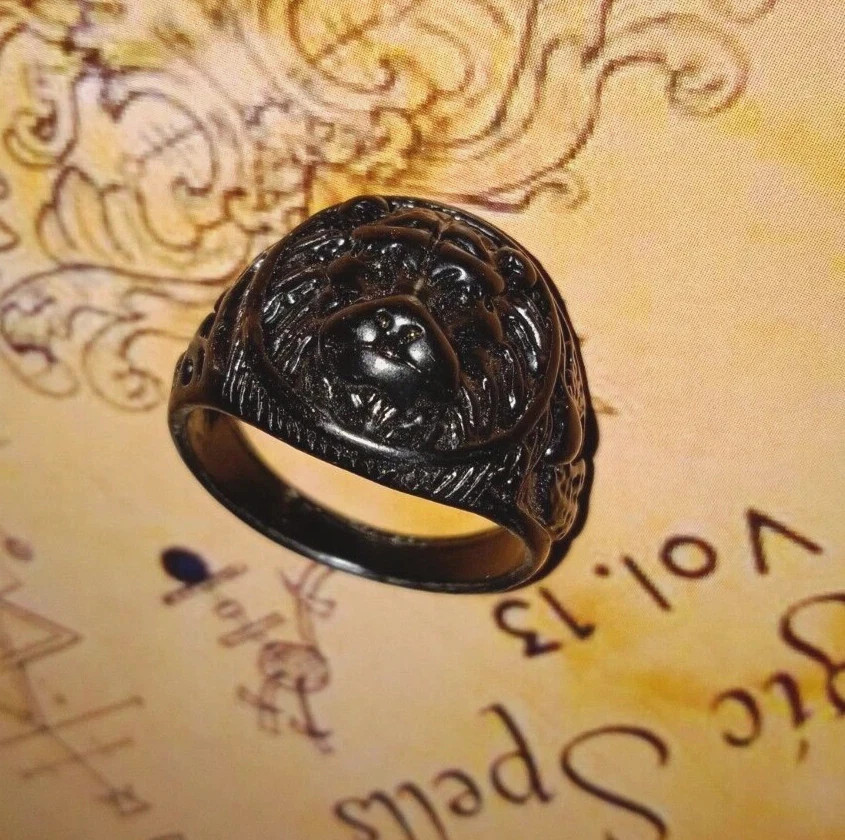 Dakhina Kali Dakshina Maa Spiritual Protection Ring Tallsman Occult Skull +++