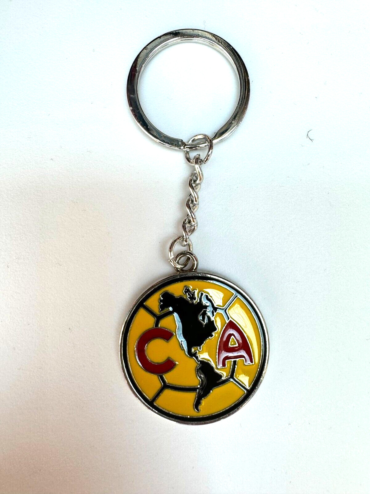 CLUB AMERICA FC Aguilas  Mexico Soccer Team Logo Metal Keychain  Llavero