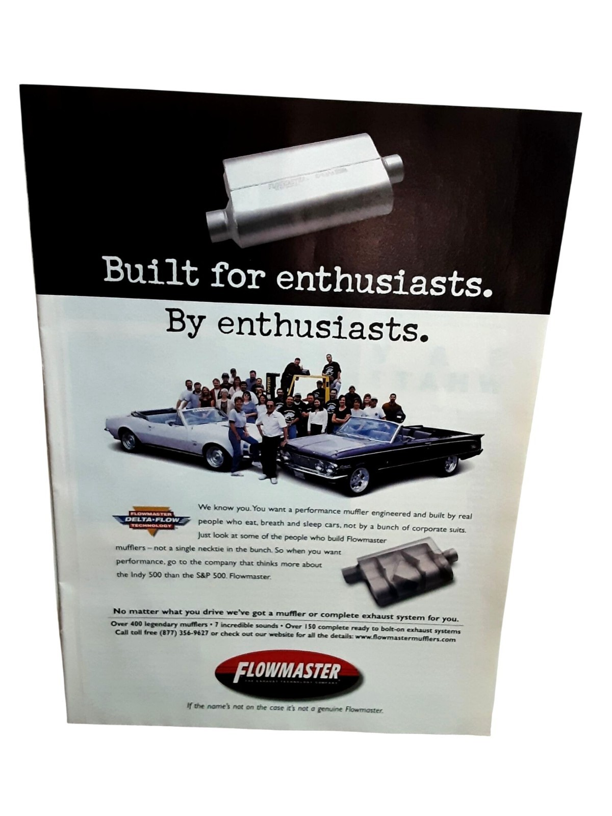 2000 Flowmaster Delta Flow Performance Muffler Print Ad