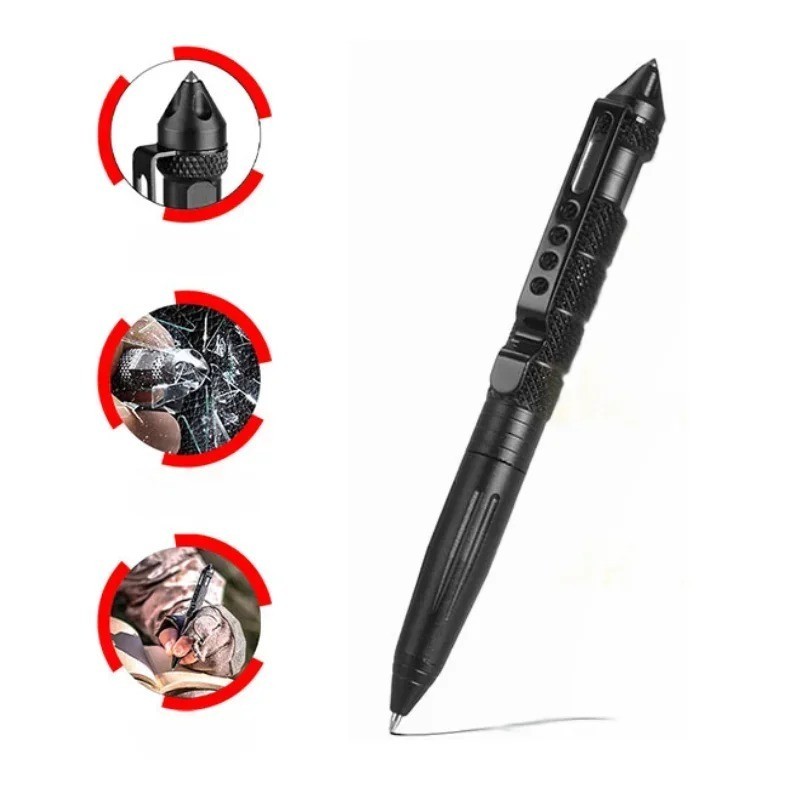 Tactical Pen Emergency Survival Tool Glass Breaker Tungsten Steel Outdoor Rescue