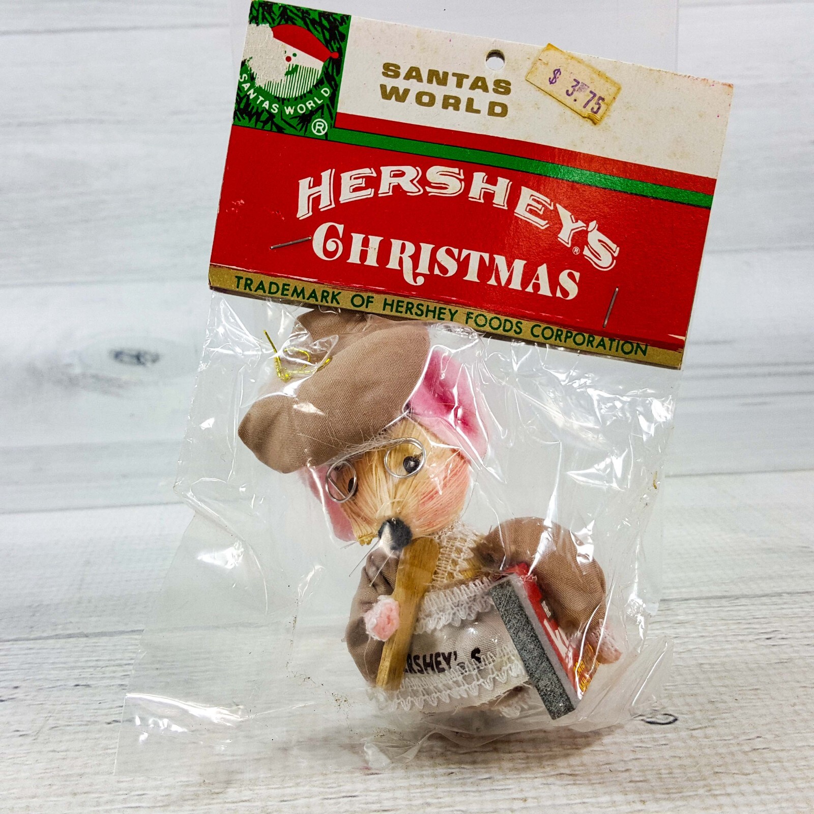Vintage Hersheys Corn Husk Chef Mouse 3.5\