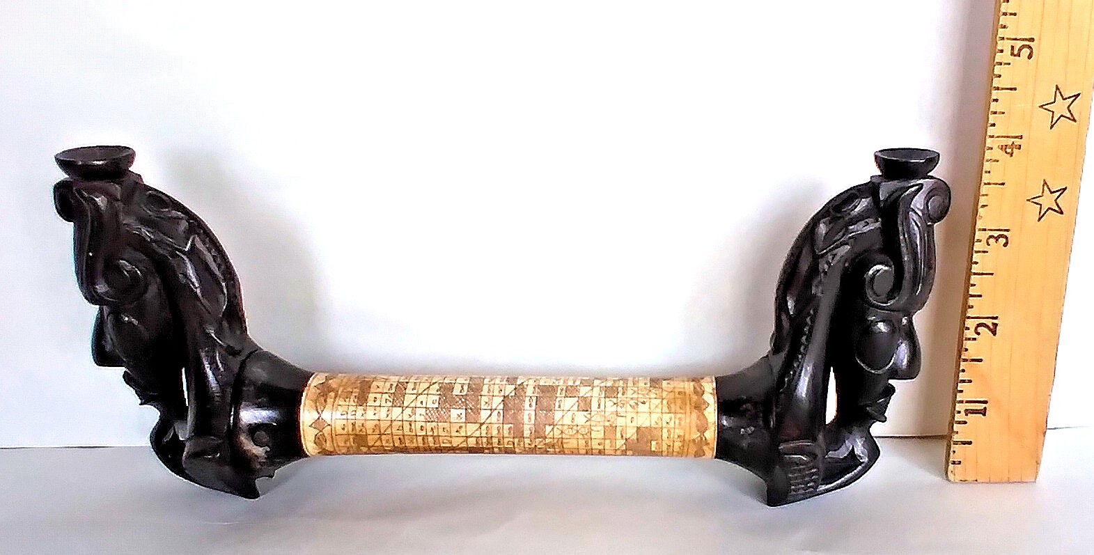 Vintage Indonesian Toba Batak Tribe Ceremonial Medicine Container, Bone and Wood