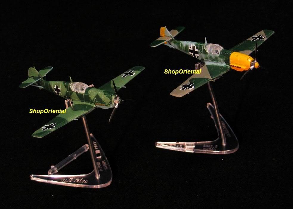 BANDAI WING CLUB WW2 GERMAN Fighter 1:144 Messerschmitt BF-109 ME-109 WC_E3+E7