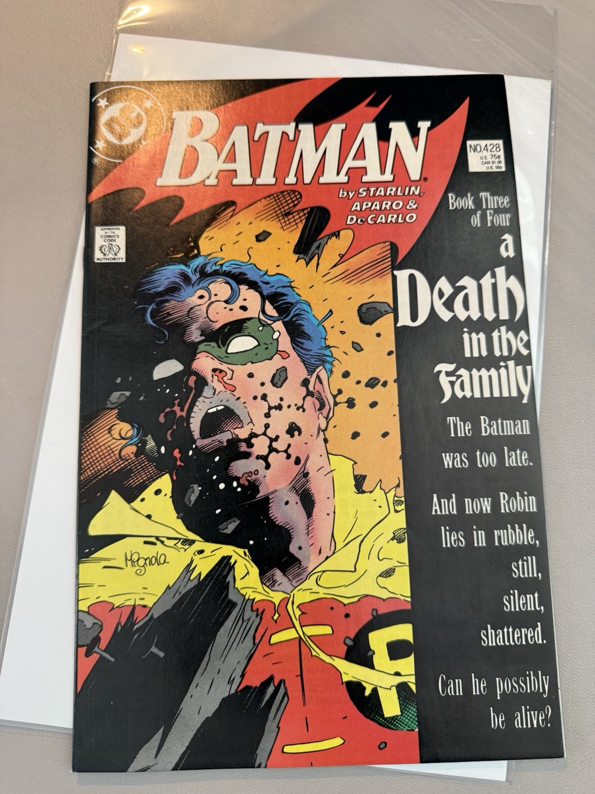 Batman 428. 1988. Death Of Jason Todd Robin. 9.0 VF/NM.