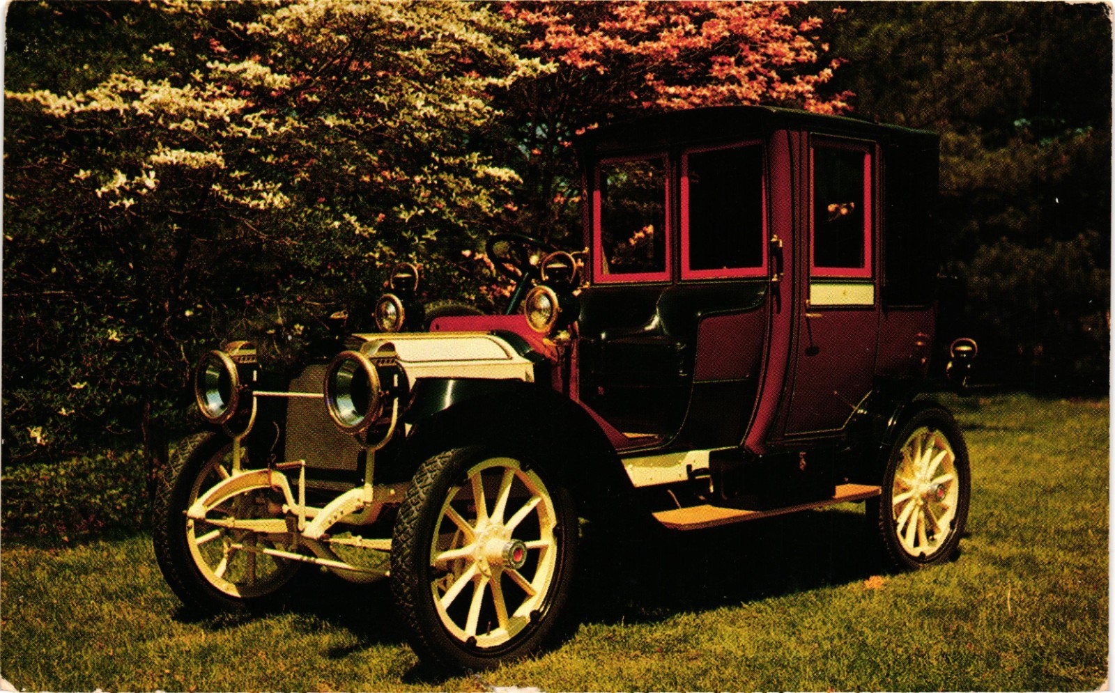 ANTIQUE Auto Car 1912 Packard Landaulet Vintage Postcard