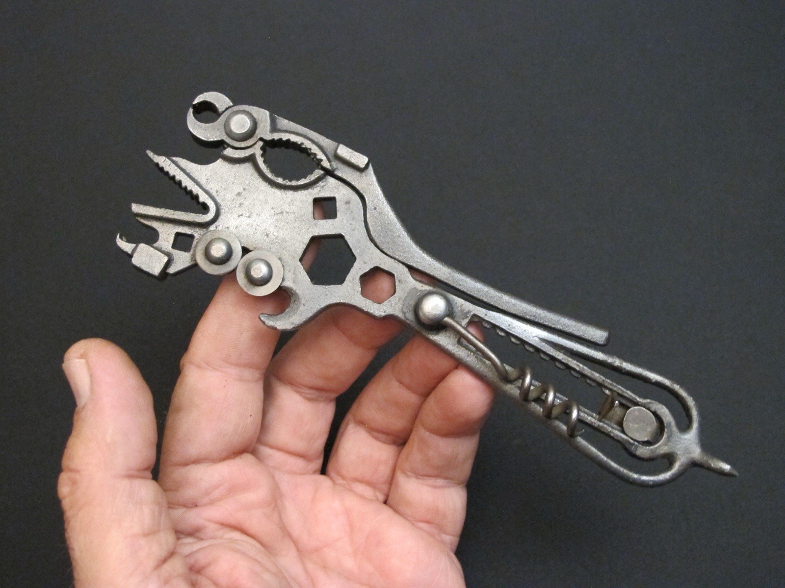 1909 Very Rare/Unusual Vtg “Erik H. Nylin” Wrench/sharpener/hammer &. Multi Tool