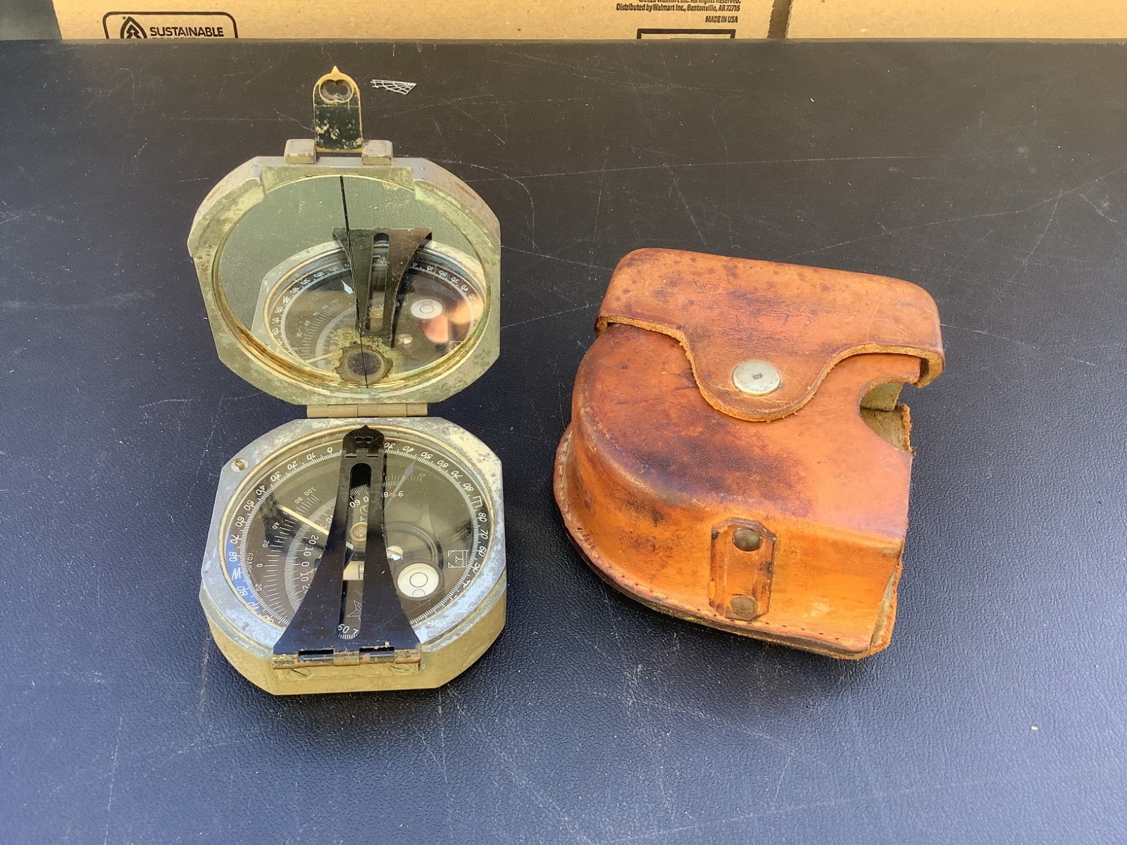 Vintage Wm Ainsworth & Sons DW Bruntons Pocket Transit Compass Survey 62033