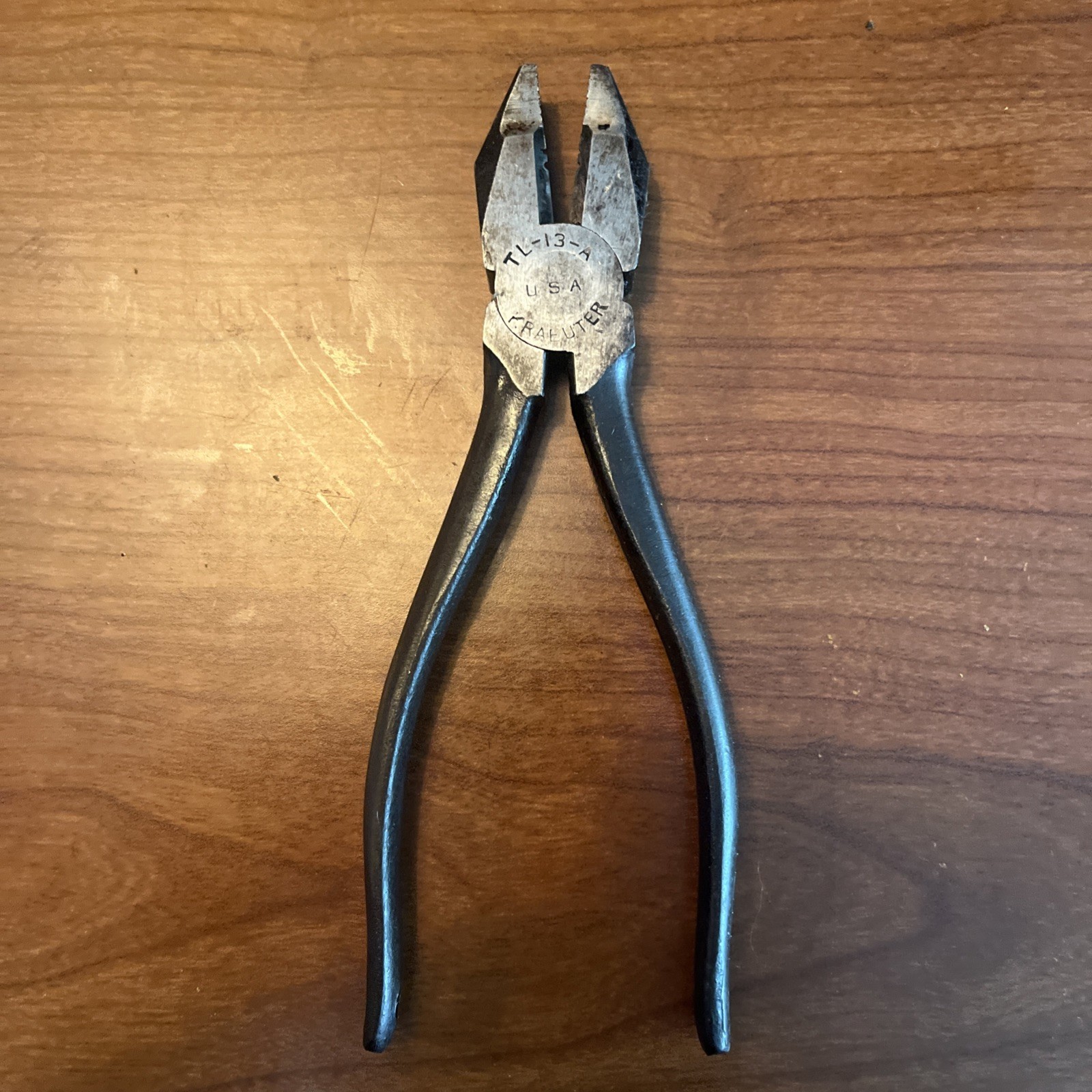 WWII US Army Signal Corps TL-13-A Kraeuter Lineman\'s Wire Cutter Pliers