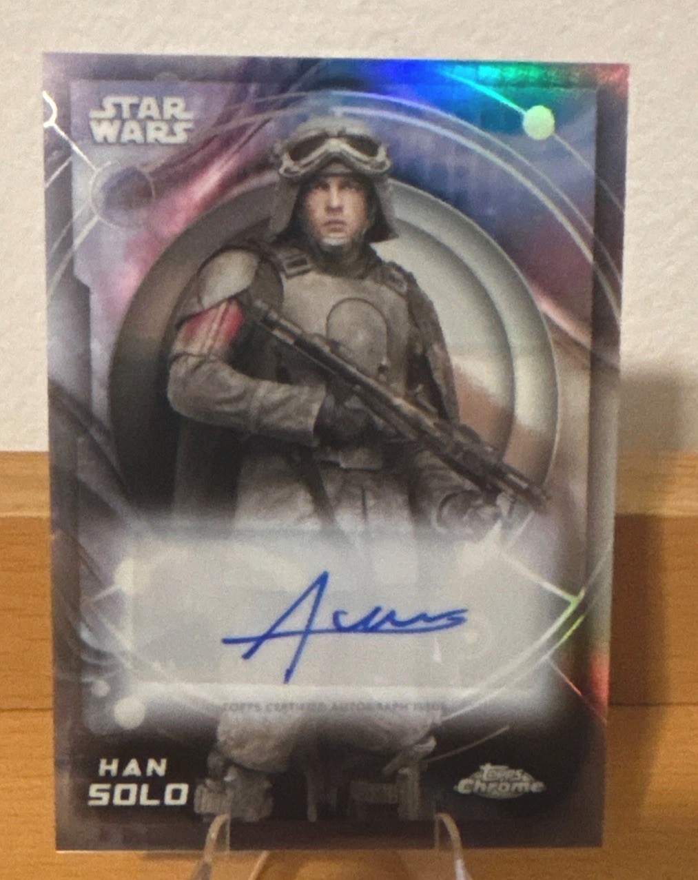Topps 2026 Chrome Star Wars Han Solo Alden Ehrenreich Auto