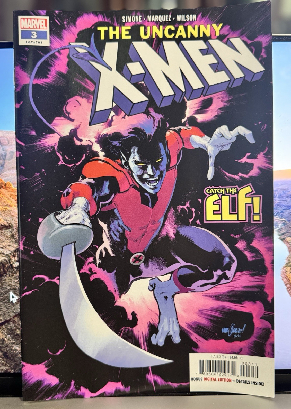 UNCANNY X-MEN #3 NM 9/25/24 GAIL SIMONE DAVID MARQUEZ MARVEL COMICS
