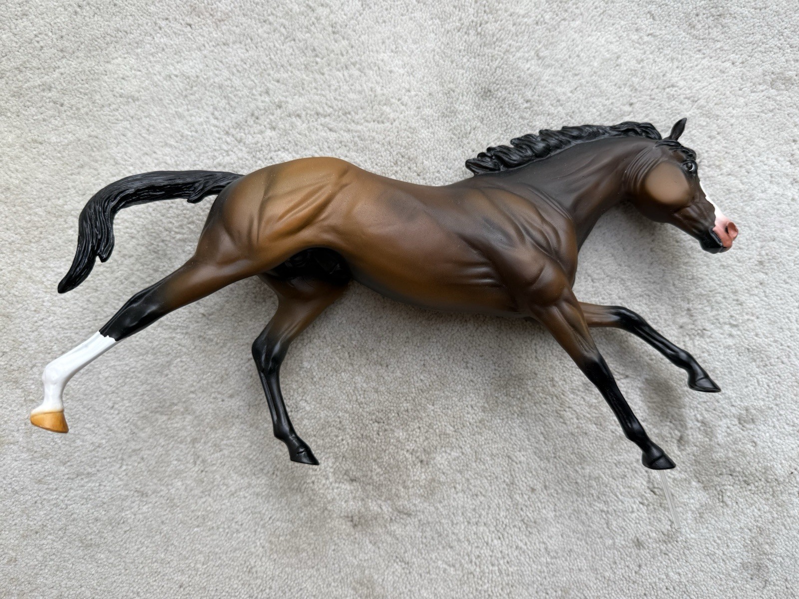 Awesome OOAK Custom Breyer Race Horse Bay Galloping Cigar Thoroughbred