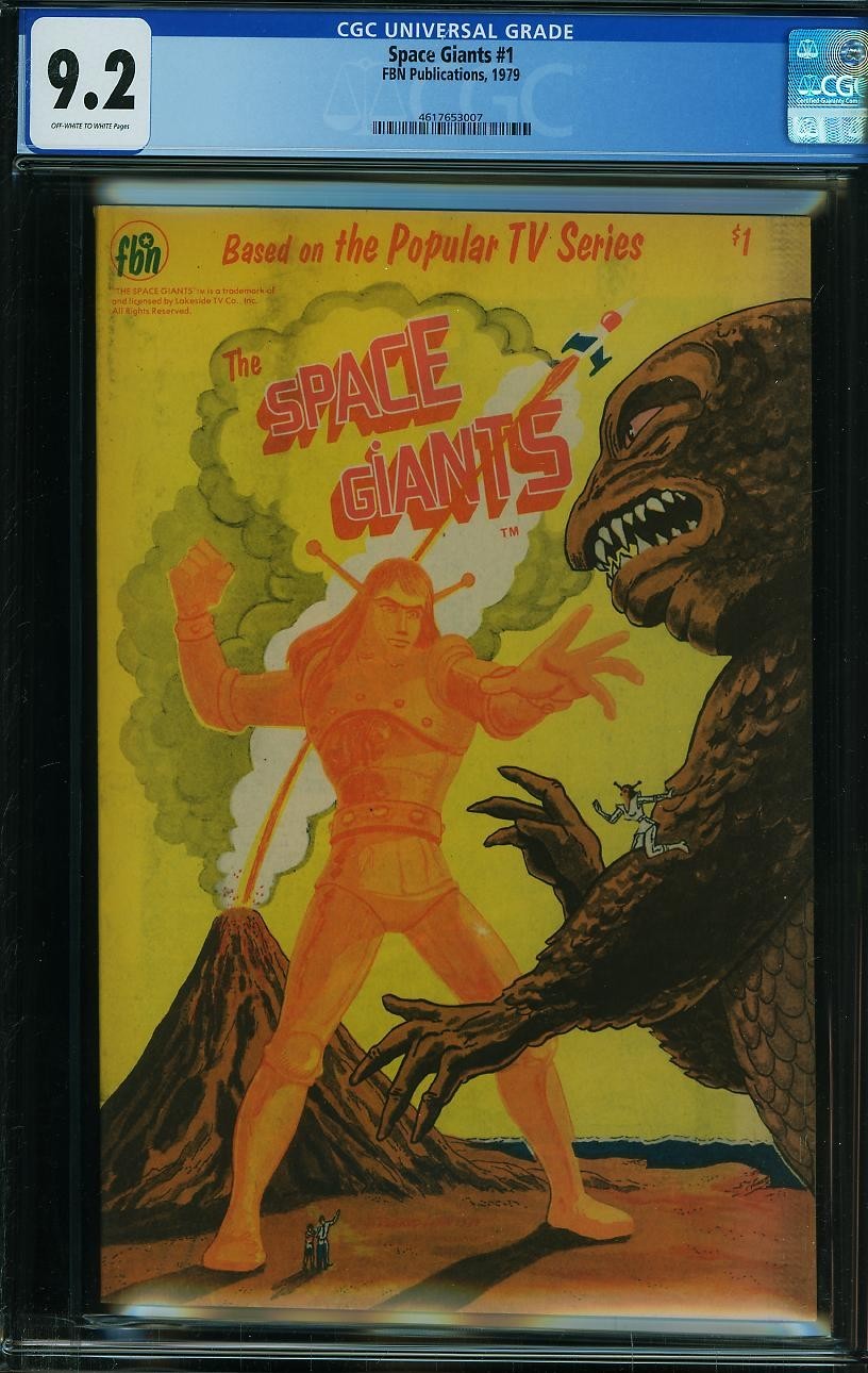 Space Giants 1 CGC 9.2 FBN 1979 TV Series Adaptation Off-White White Pages