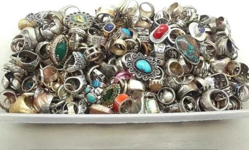 Vintage Estate Modern Costume Jewelry Lots Wear Repair Craft Silver Plated