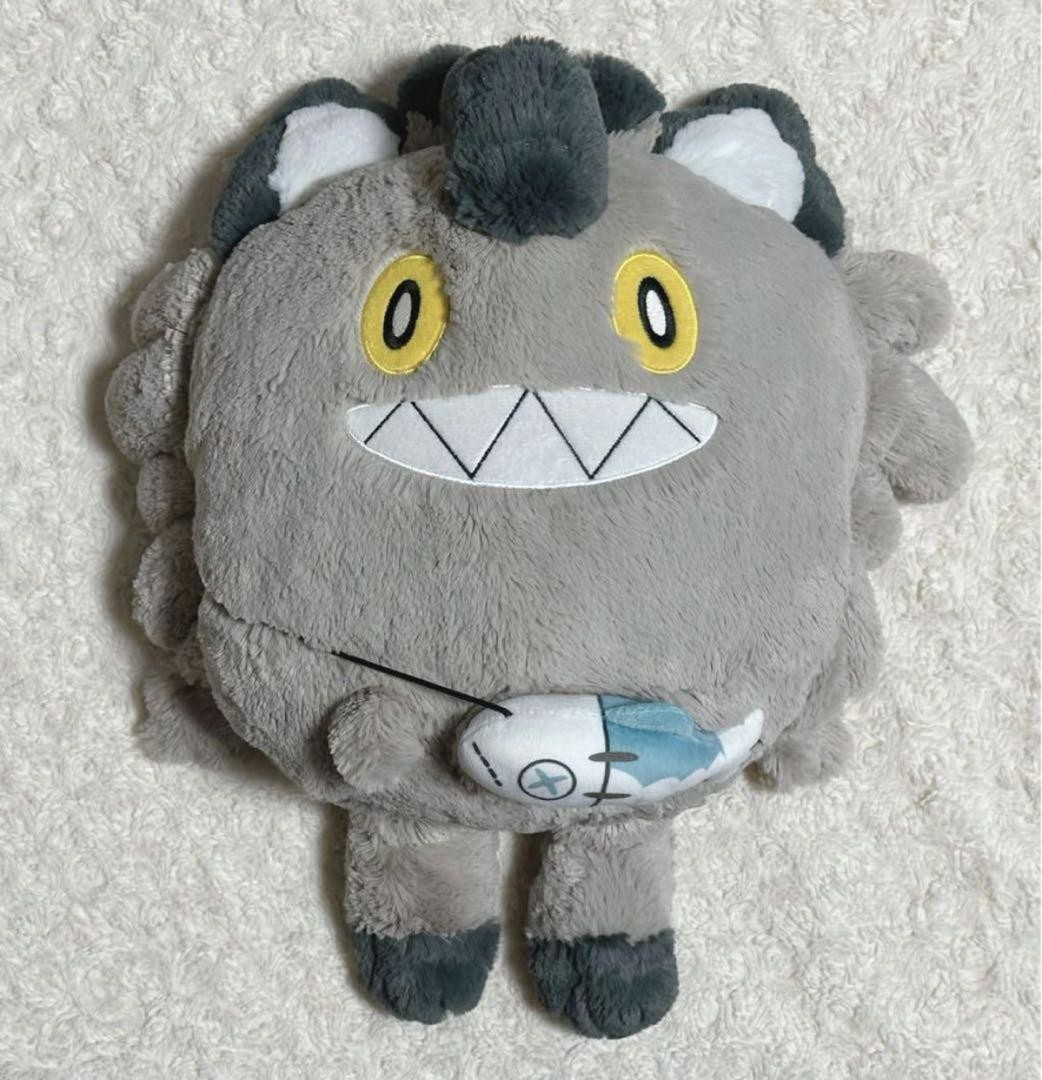 Fluffy hugging plush Galarian Meowth Pokemon Center Original BIG Comfy Friends