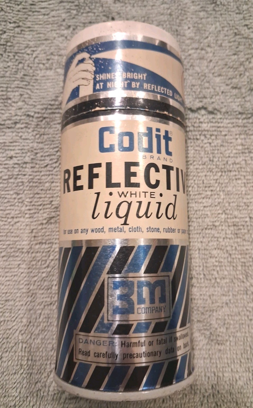 Vintage 3M Codit Reflective Liquid Aerosol Spray Can White Prop