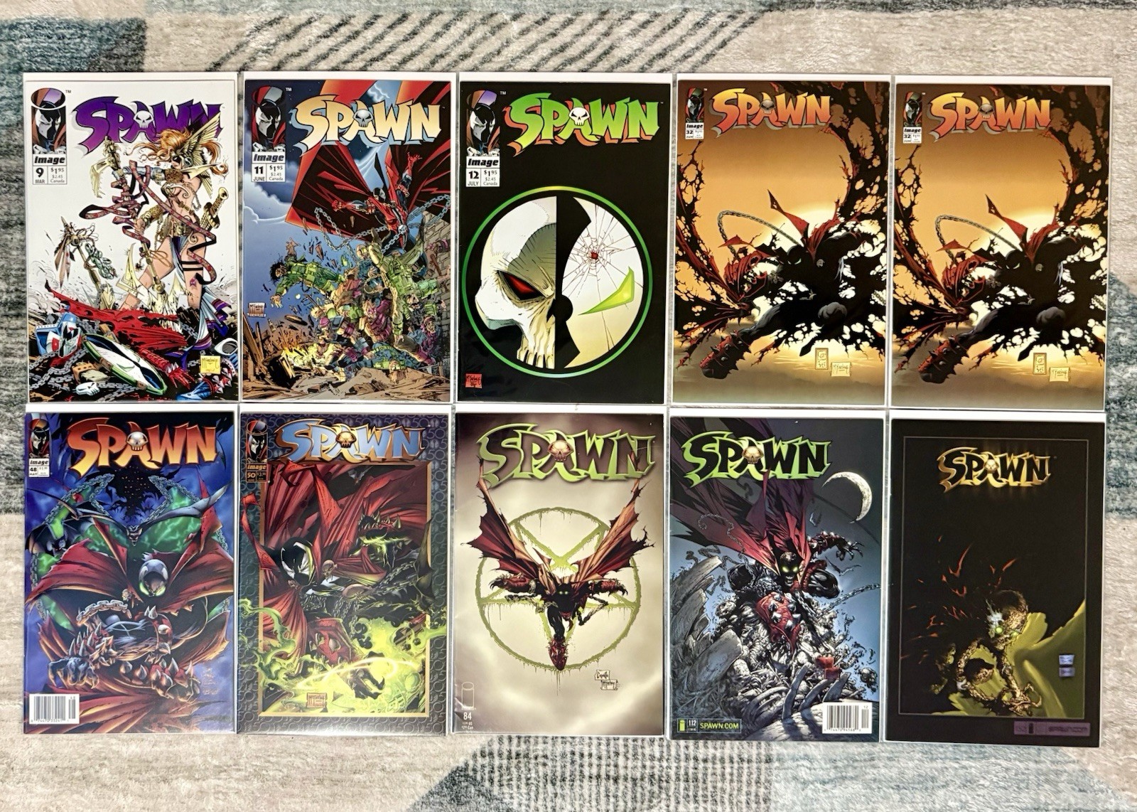 Spawn Comics- Lot of 10 Issues (Image Comics) Todd McFarlane