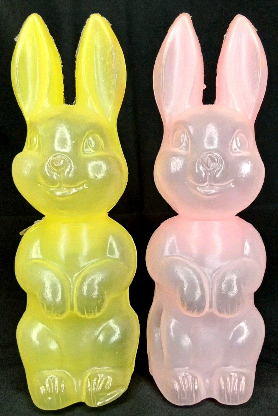 Mid Century Modern Easter Bunny Candy Container Set Of 2 Peoria Plastic Co 1960s