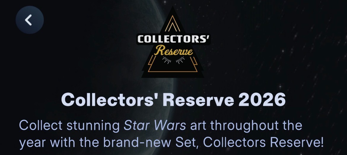 TOPPS STAR WARS CARD TRADER COLLECTORS RESERVE 26 WEEK 3 SR 9 CARD SET