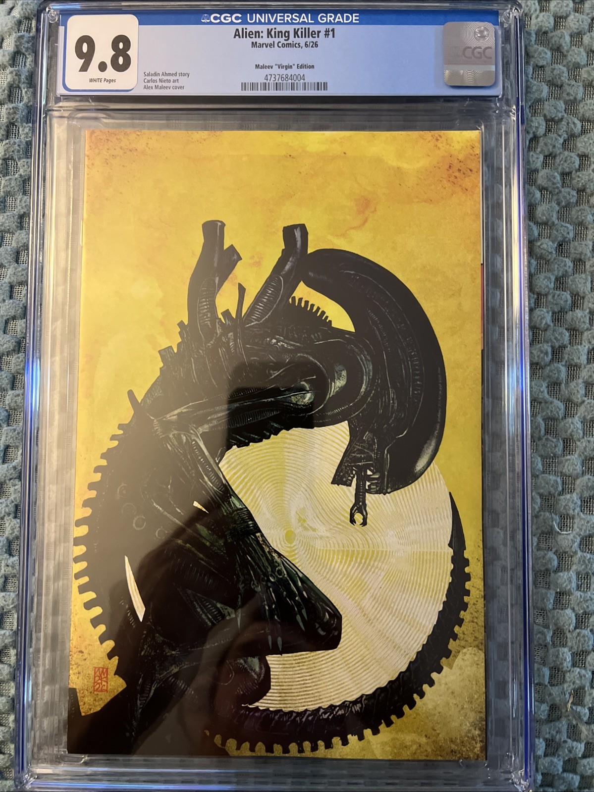Alien: King Killer #1 1:50 Alex Maleev Virgin Variant CGC 9.8