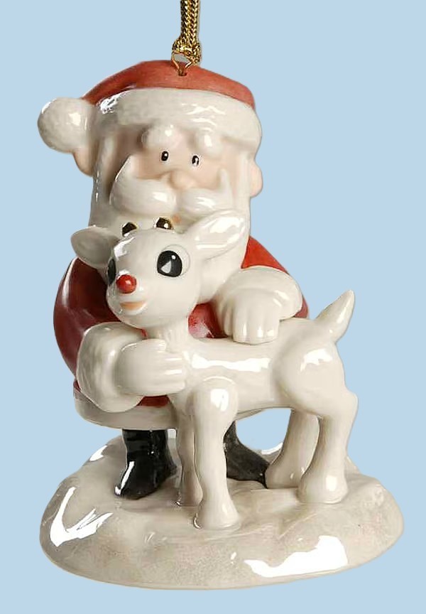 Lenox Santa's Red Nosed Reindeer Ornament New IN Box RUDOLPH Very Rare 2009🦌