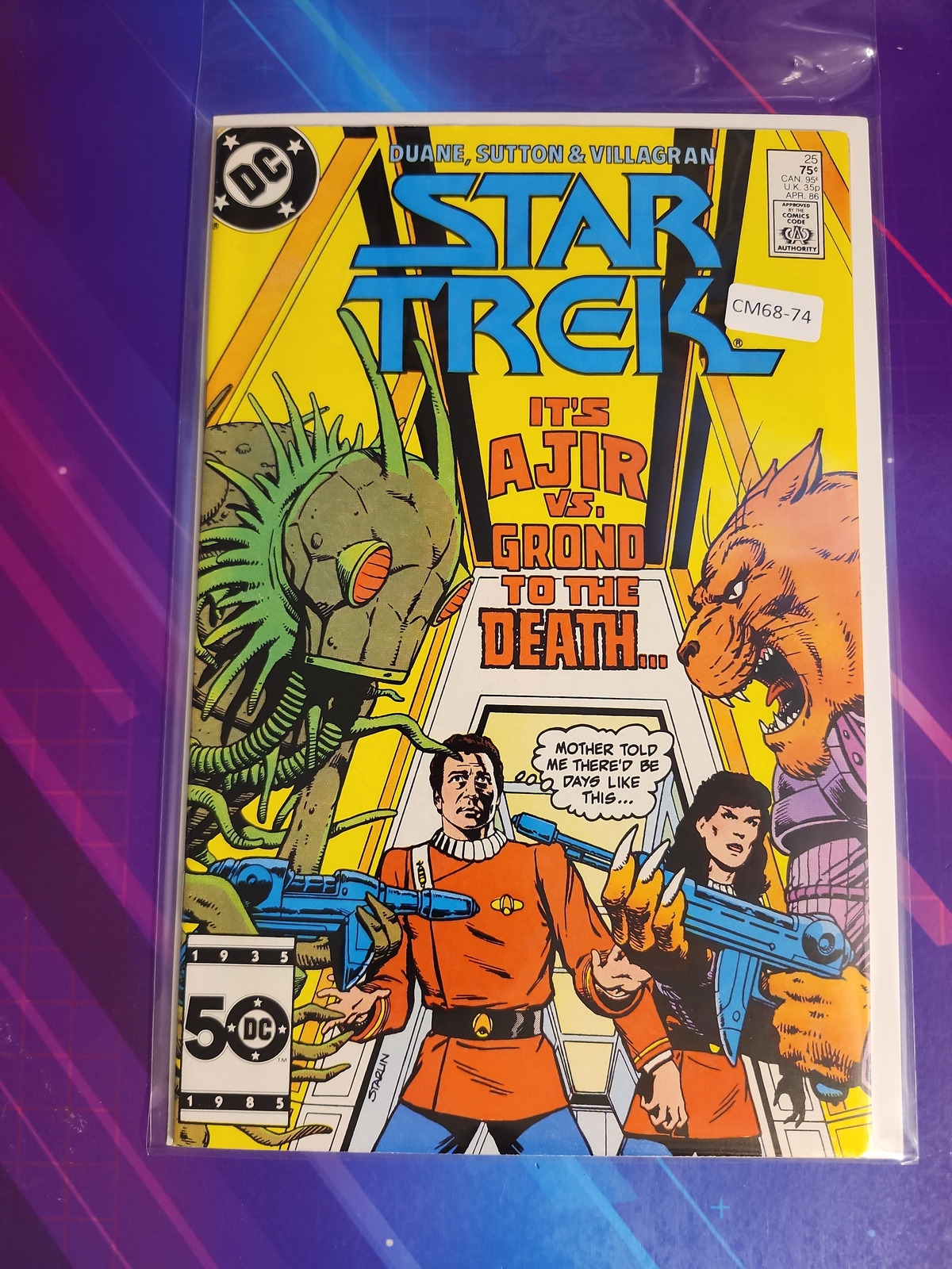 STAR TREK #25 VOL. 3 HIGH GRADE DC COMIC BOOK CM68-74