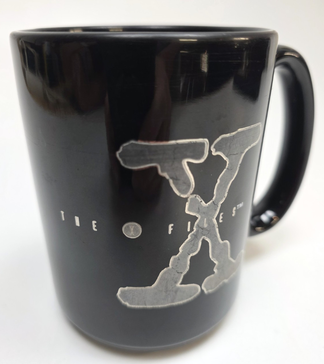 The X-Files Vintage 1995 Coffee Mug The Truth Is Out There Black Ceramic Cup
