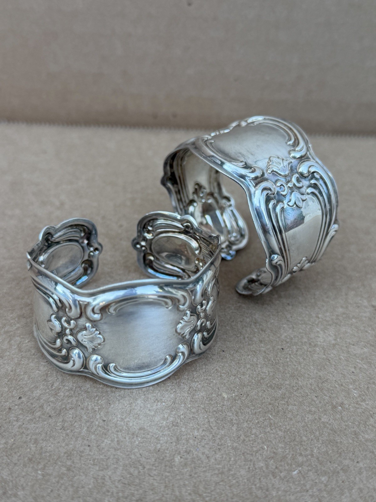 2  Gorham Silverplate Napkin Rings Discontinued Chantilly Pattrn