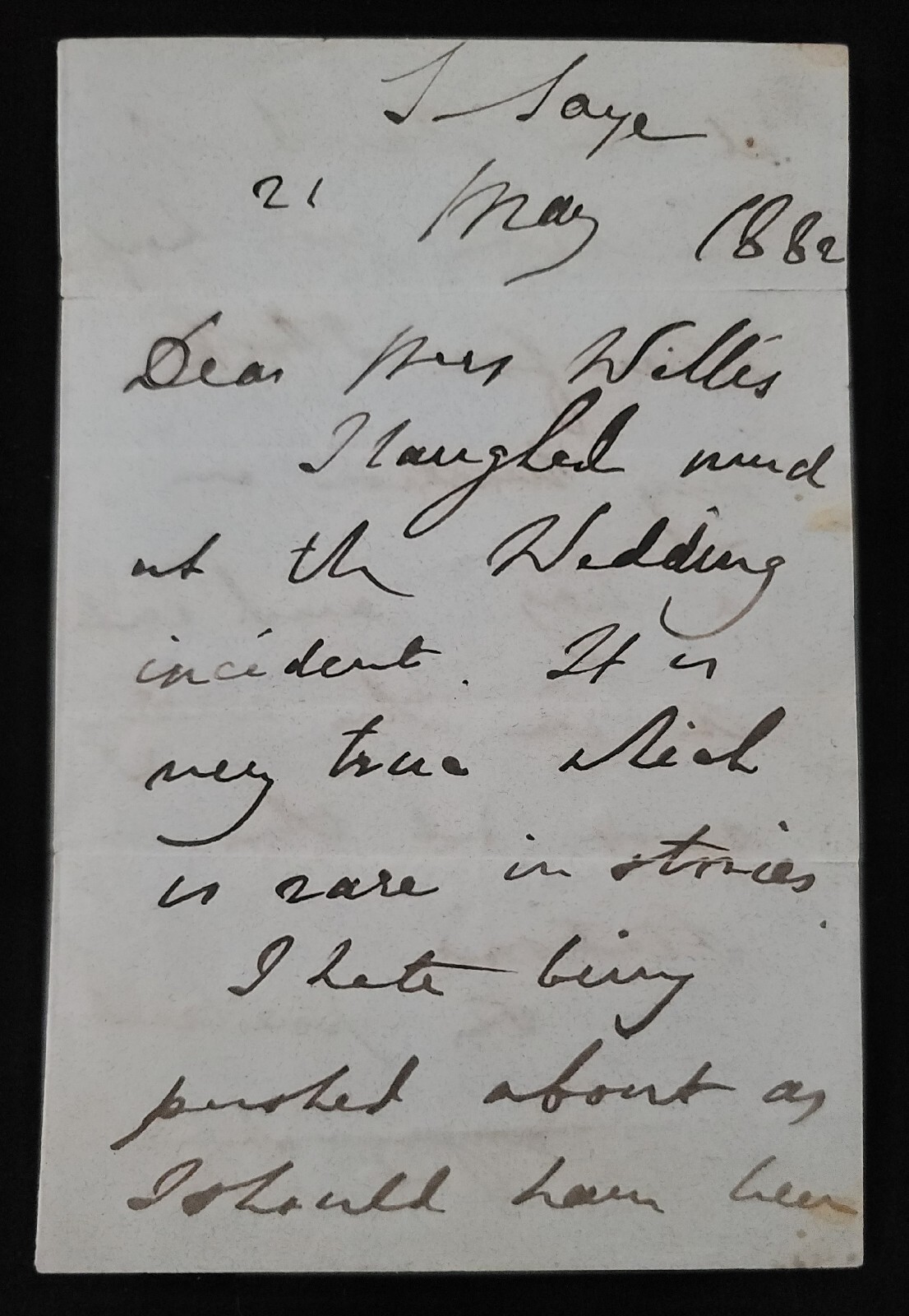 1882 Lieutenant General Arthur Wellesley 2nd Duke Wellington Signed Letter ALS