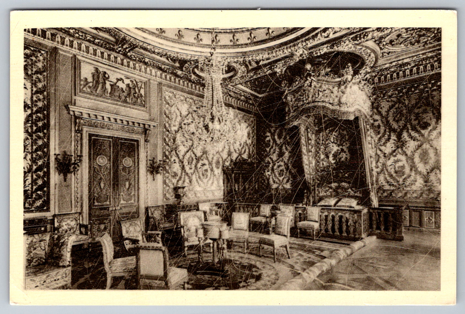 Chateau de Fontainebleau Marie-Antoinette Room Postcard