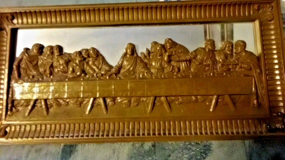 Vintage Homco Last Supper Wall Hanging With Mirror 10\