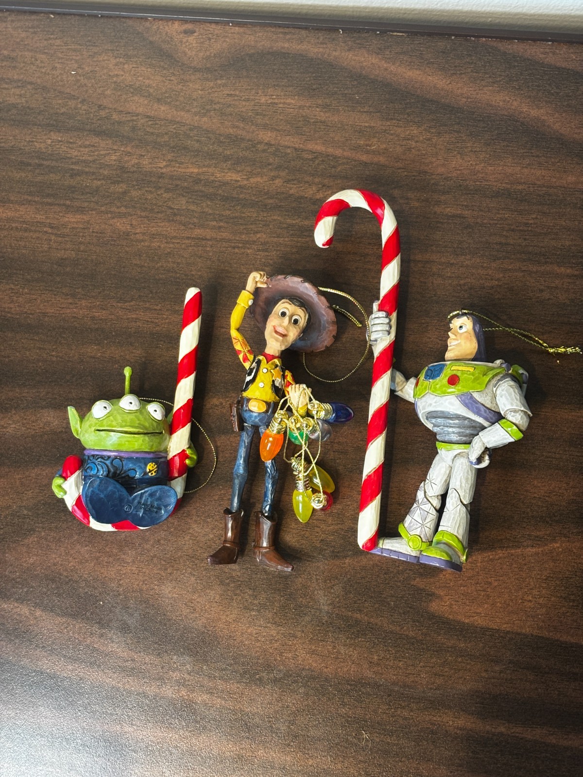 Jim Shore Disney Traditions Showcase Toy Story Holiday Ornament Set 3 Piece Rare