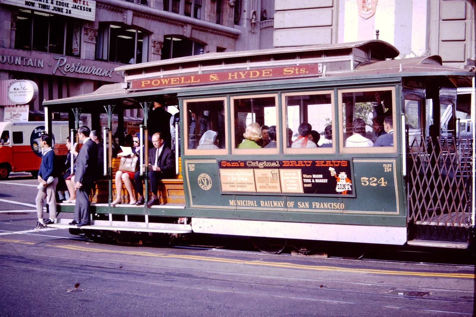 JULY 1967 Street Scene San Francisco  California Kodachrome Slide CM-D