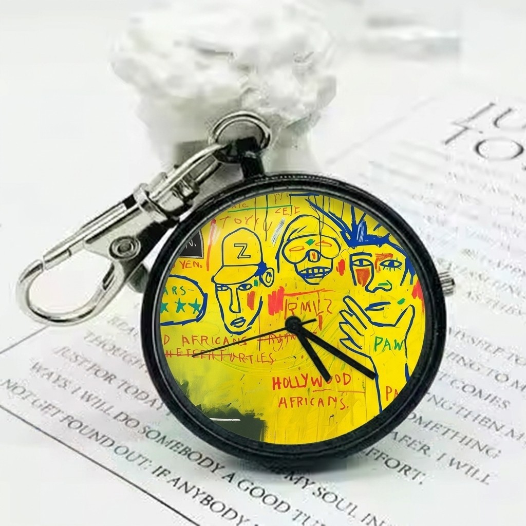 BASQUIAT Tribute MOMA MET NYC Keychain Handbag Charm Watch