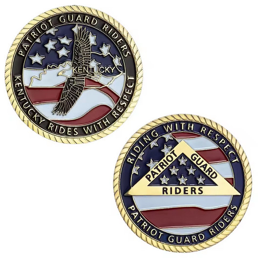 Military Patriot Guard Riders Challenge Coin Collectable Armed Forces 1-pc
