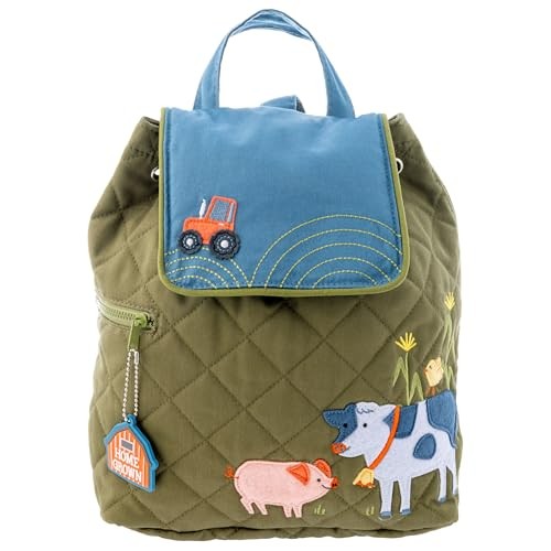 Stephen Joseph Kids’ Quilted Farm Backpack – Toddler