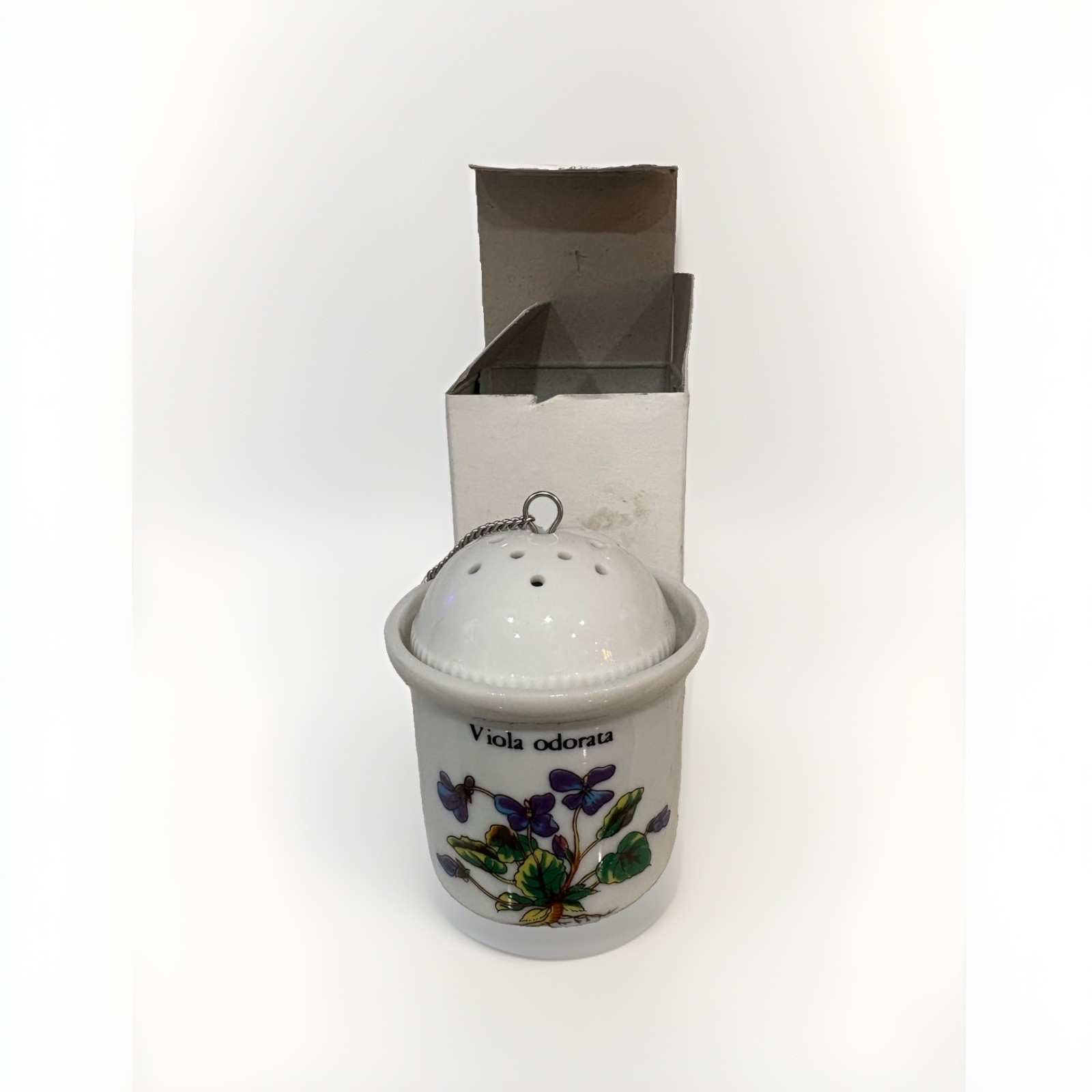 Vintage Porcelain Tea Strainer “Viola Odorata” 