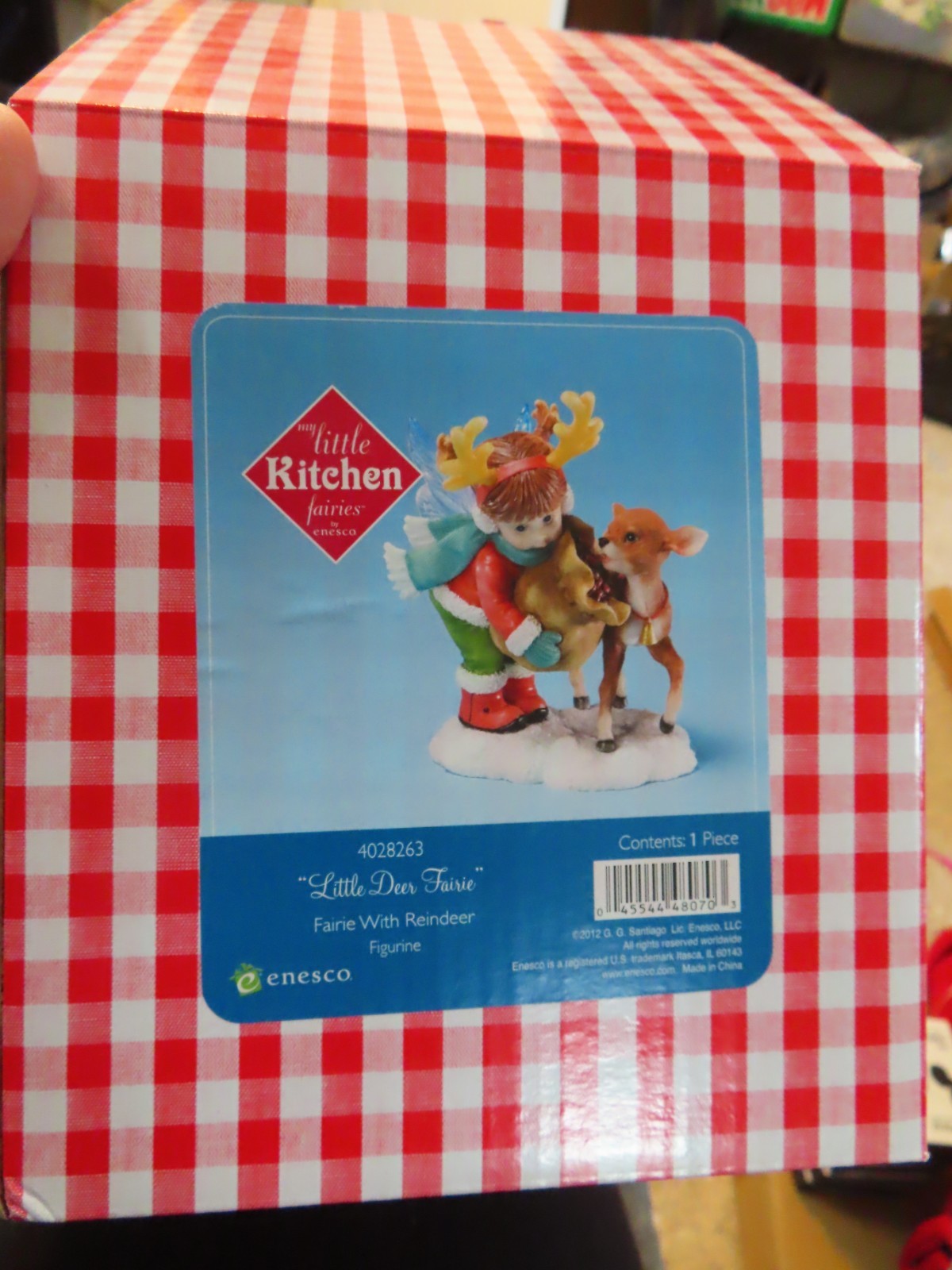 NIB My Little Kitchen Fairies LITTLE DEER FAIRIE Reindeer 4028263,  2012 Enesco